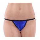 Classified Satin G String in Blue